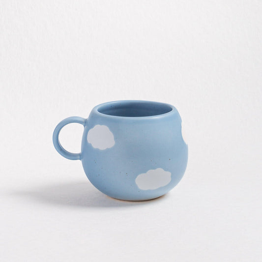 Blue Ball Mug 17oz / 500ml stoneware ceramic — Cloud Collection - mosswell.us