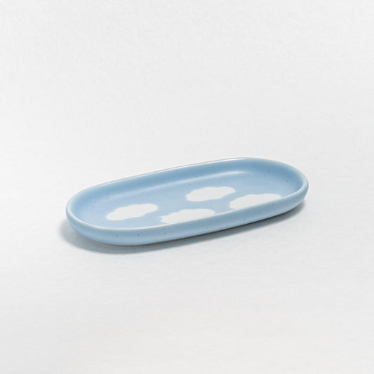 Blue Mini Tray stoneware ceramic — Cloud Collection - mosswell.us