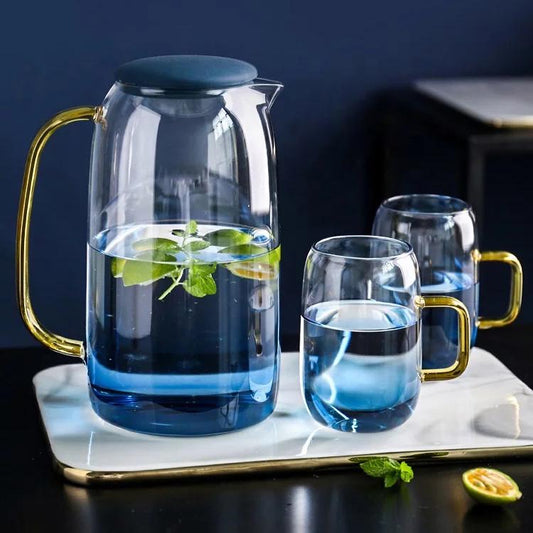 Blue Ombre Pitcher and Cups - mosswell.us