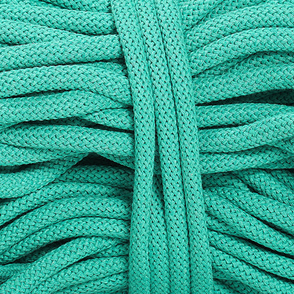 Braided Recycled Cotton Cord 9mm - Caribbean Sea - mosswell.us