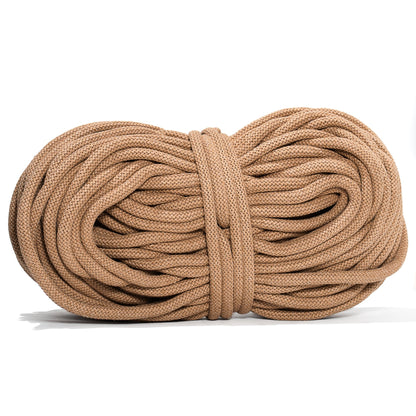 Braided Recycled Cotton Cord 9mm - Cocoa - mosswell.us