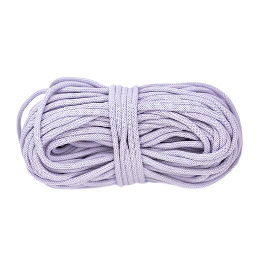 Braided Recycled Cotton Cord 9mm - Lilac - mosswell.us