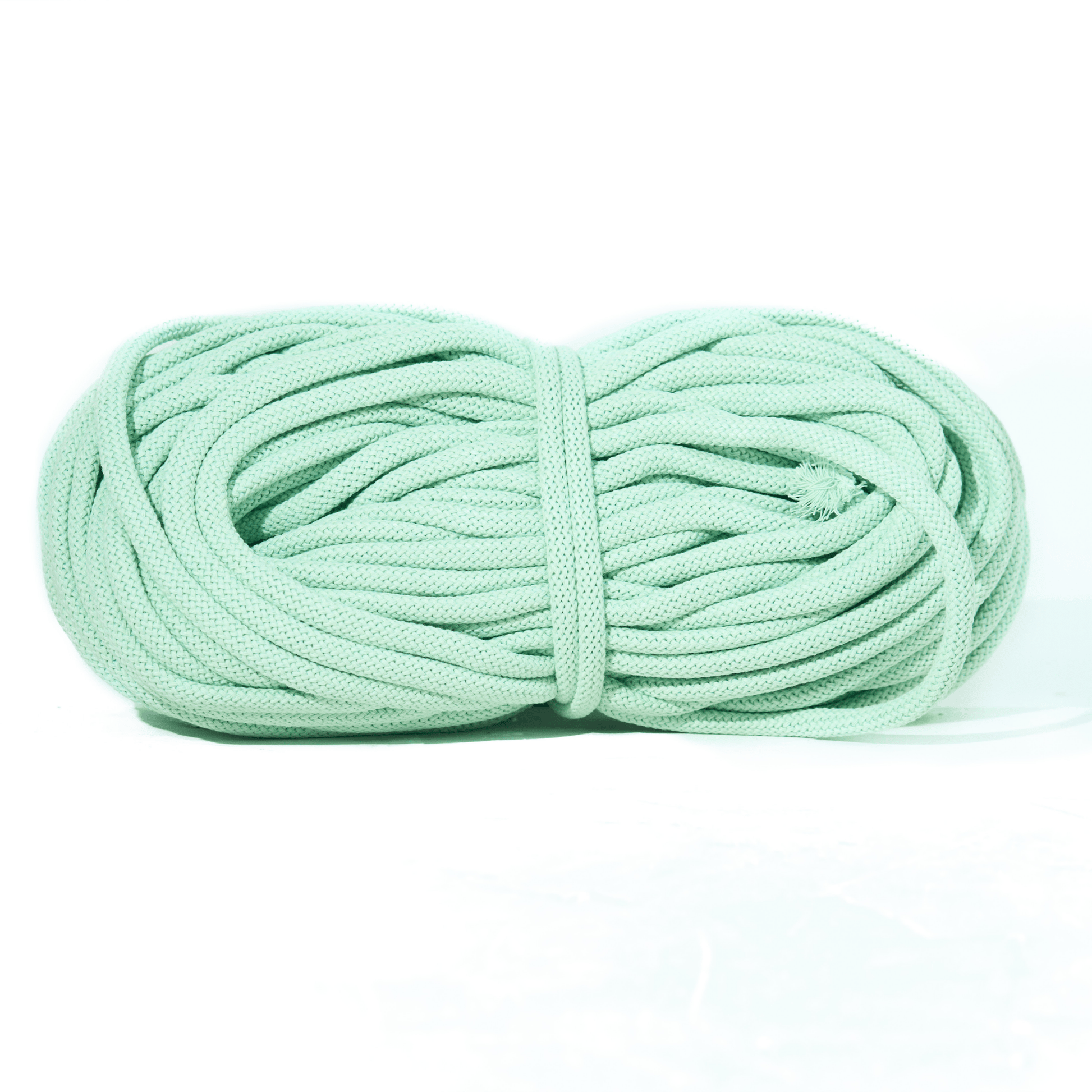Braided Recycled Cotton Cord 9mm - Mint - mosswell.us