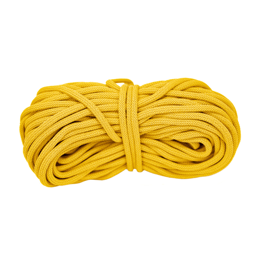 Braided Recycled Cotton Cord 9mm - Ocher - mosswell.us