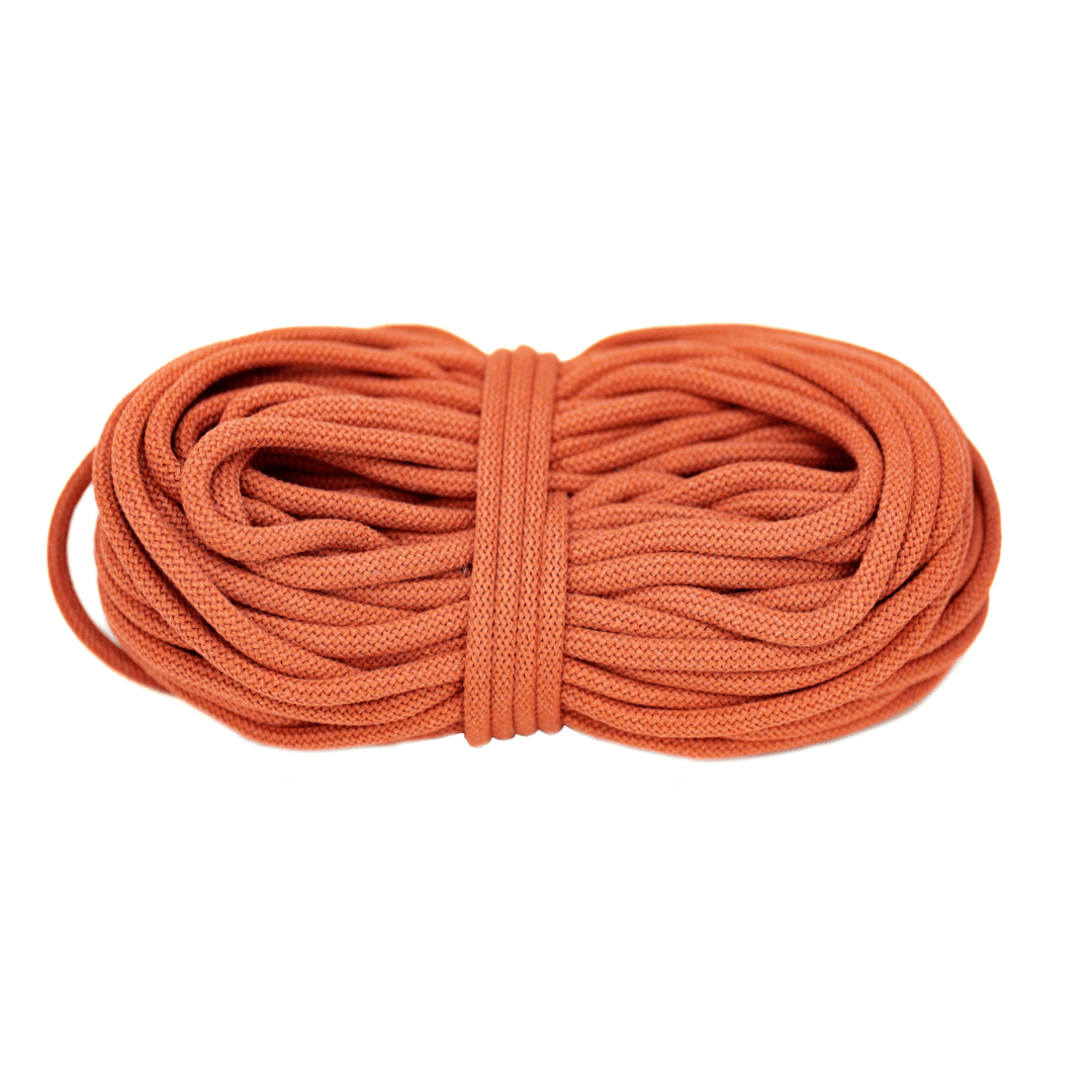 Braided Recycled Cotton Cord 9mm - Terracotta - mosswell.us