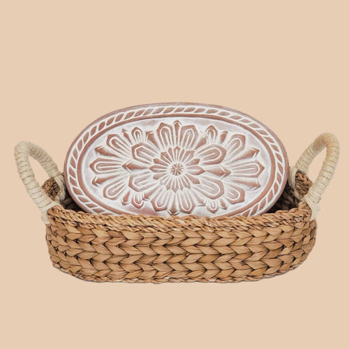 Bread Warmer & Basket - Flower - mosswell.us