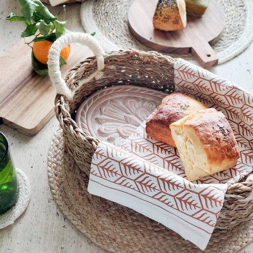 Bread Warmer & Basket - Flower - mosswell.us