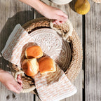 Bread Warmer & Basket Gift Set with Tea Towel - Bird Round - mosswell.us