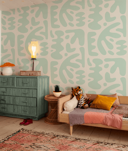 Bubbly Wallpaper, mint - mosswell.us