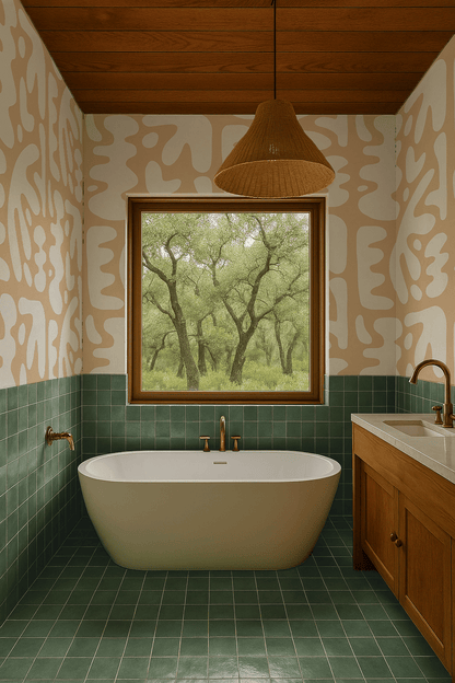 Bubbly Wallpaper, peach - mosswell.us