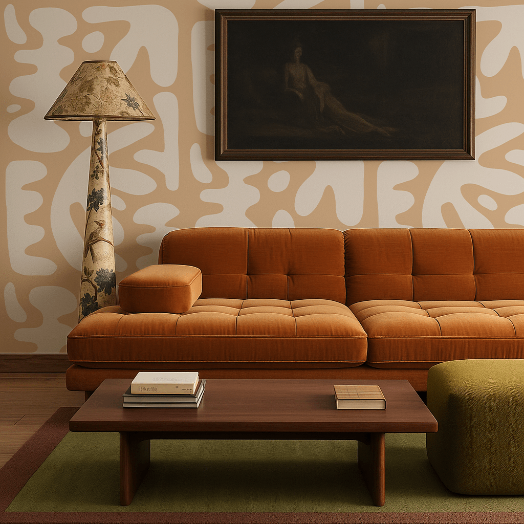 Bubbly Wallpaper, peach - mosswell.us