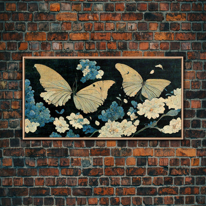 Butterfly canvas part, beautiful butterfly wall art, wall art for girls, living room art, guest room art - mosswell.us