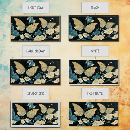 Butterfly canvas part, beautiful butterfly wall art, wall art for girls, living room art, guest room art - mosswell.us