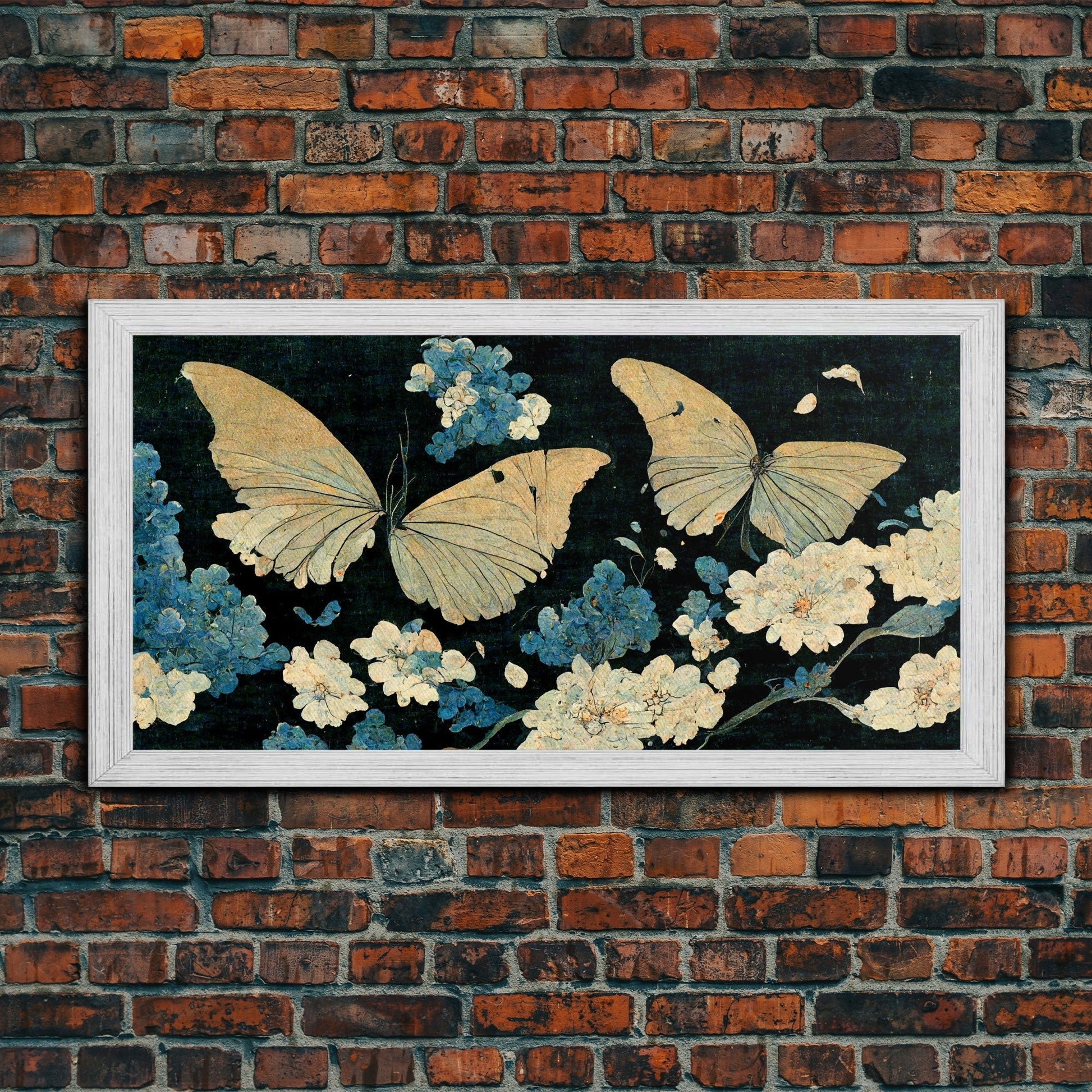 Butterfly canvas part, beautiful butterfly wall art, wall art for girls, living room art, guest room art - mosswell.us