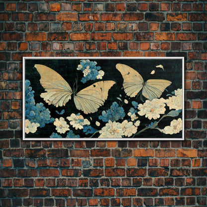 Butterfly canvas part, beautiful butterfly wall art, wall art for girls, living room art, guest room art - mosswell.us