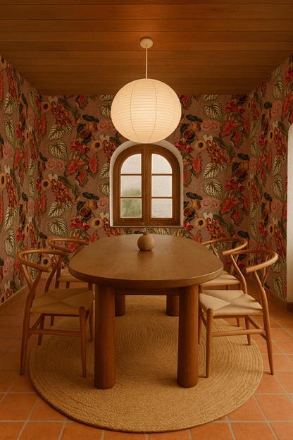 Cali Tropicale Wallpaper, mocha mousse - mosswell.us