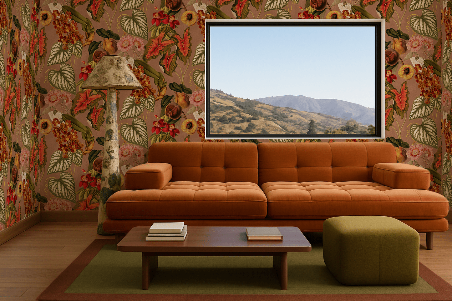 Cali Tropicale Wallpaper, mocha mousse - mosswell.us