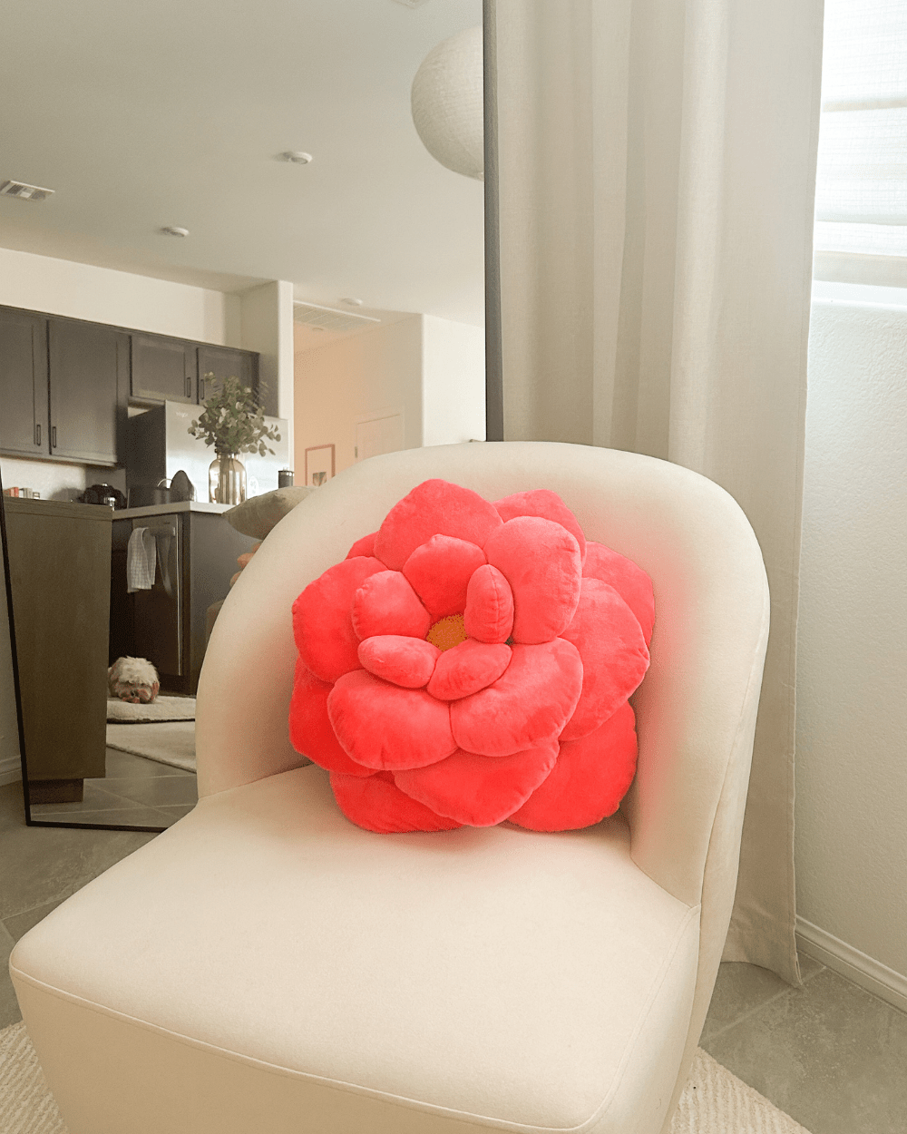 Camellia Plush Flower Pillow - mosswell.us