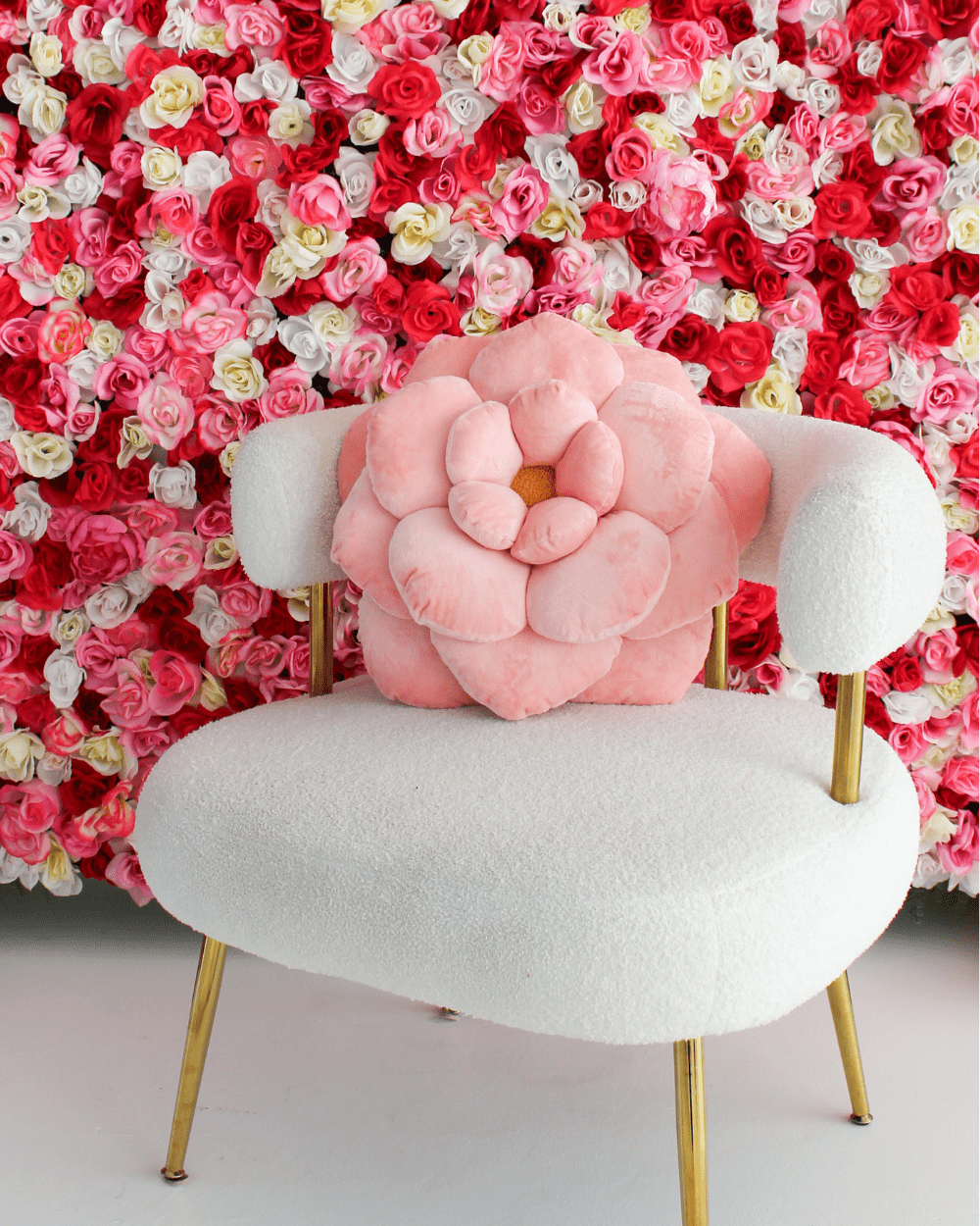 Camellia Plush Flower Pillow - mosswell.us