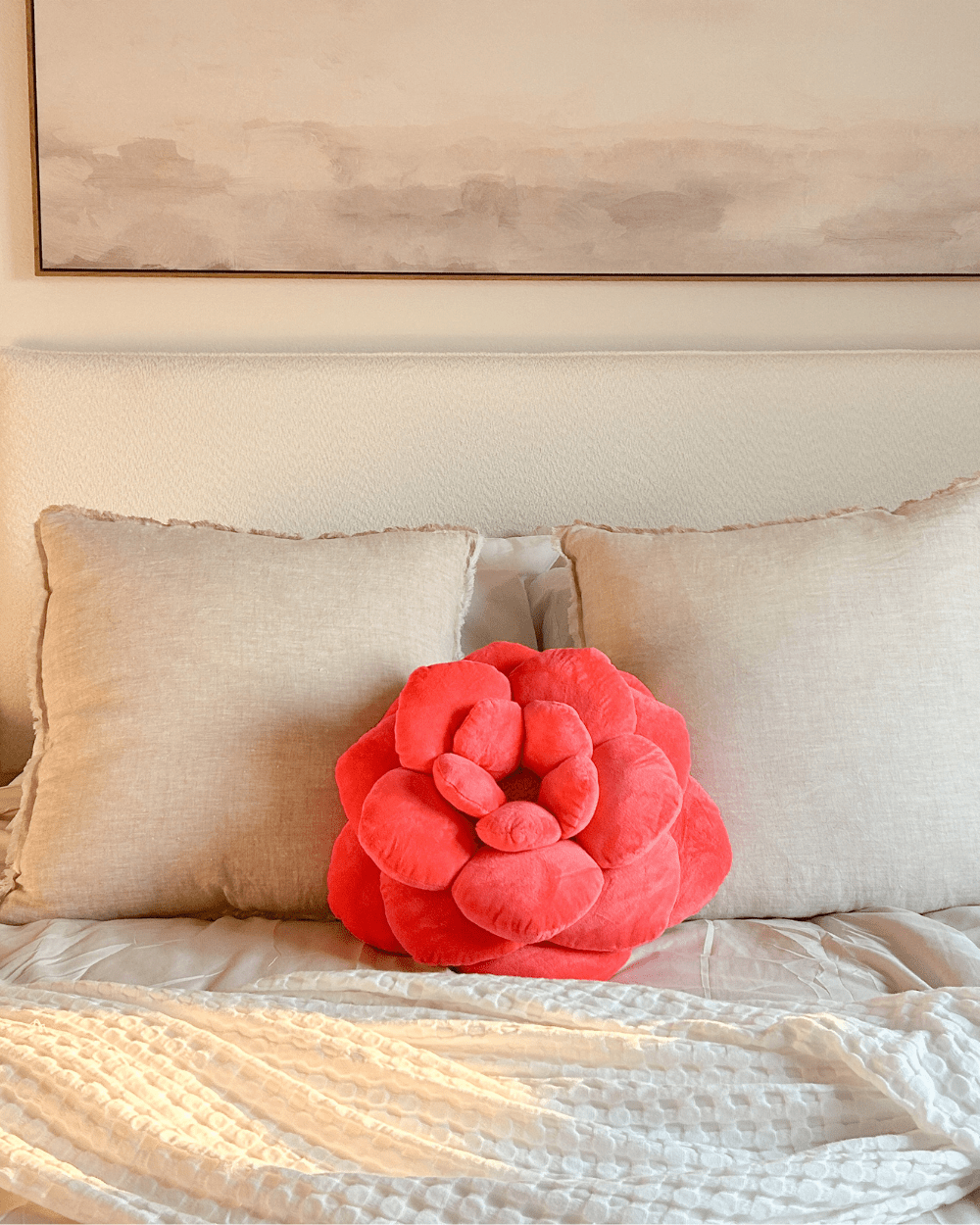 Camellia Plush Flower Pillow - mosswell.us