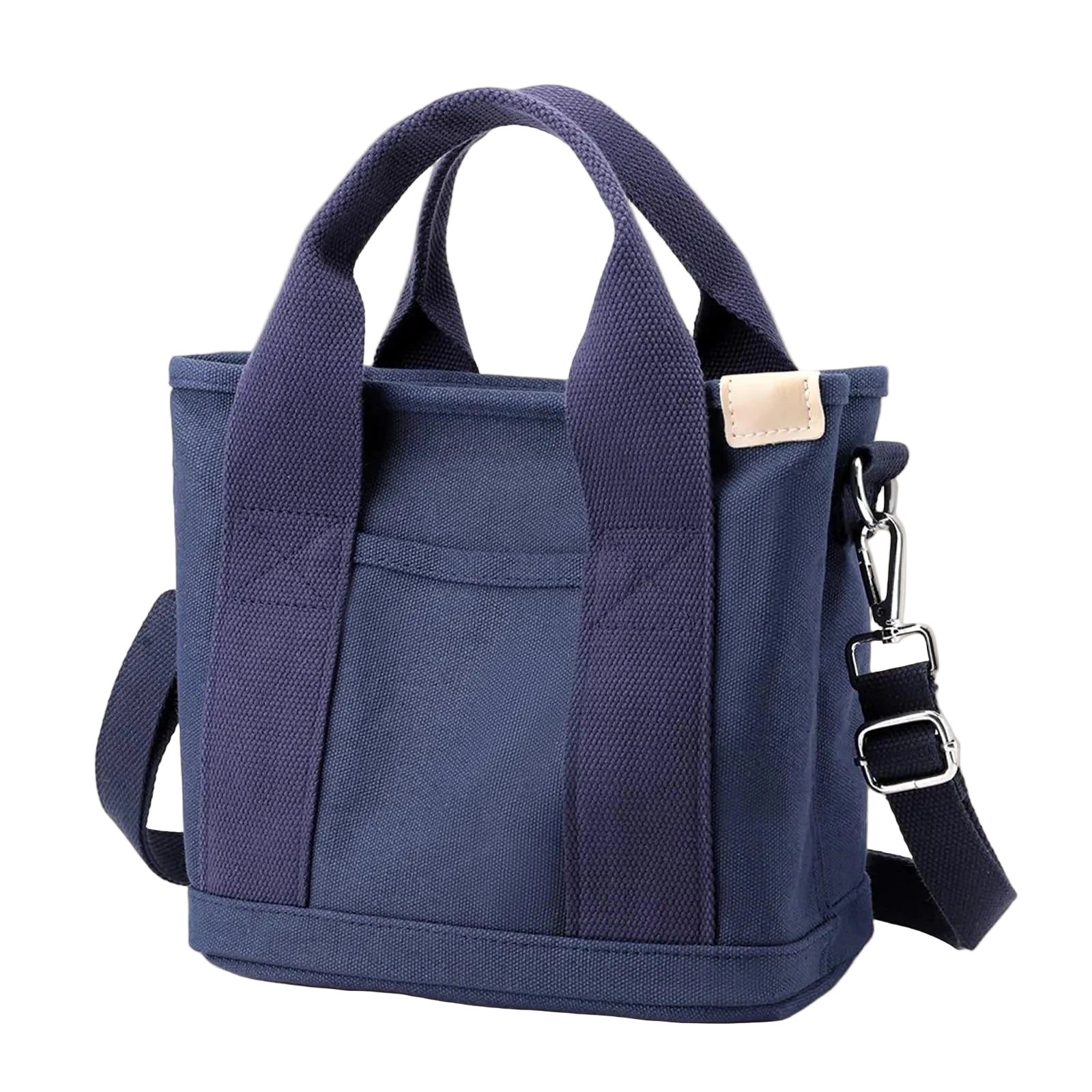 Canvas Crossbody Tote Bag - Navy