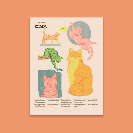 Cat Fun Facts Print - mosswell.us