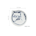 Cat Shaped Japanese Ceramic Plate - mosswell.us