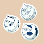 Cat Shaped Japanese Ceramic Plate