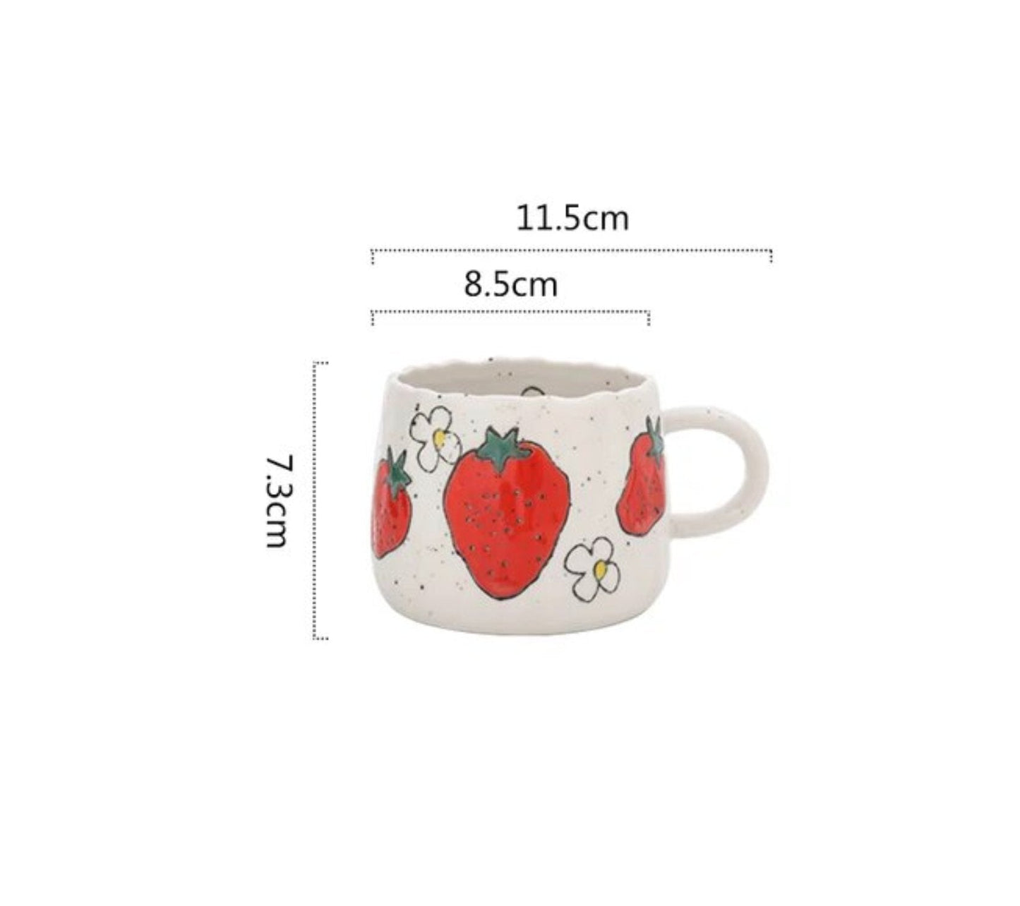 Ceramic Fruit Painted Mugs - mosswell.us