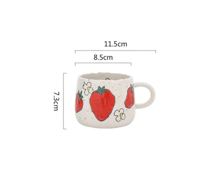 Ceramic Fruit Painted Mugs - mosswell.us