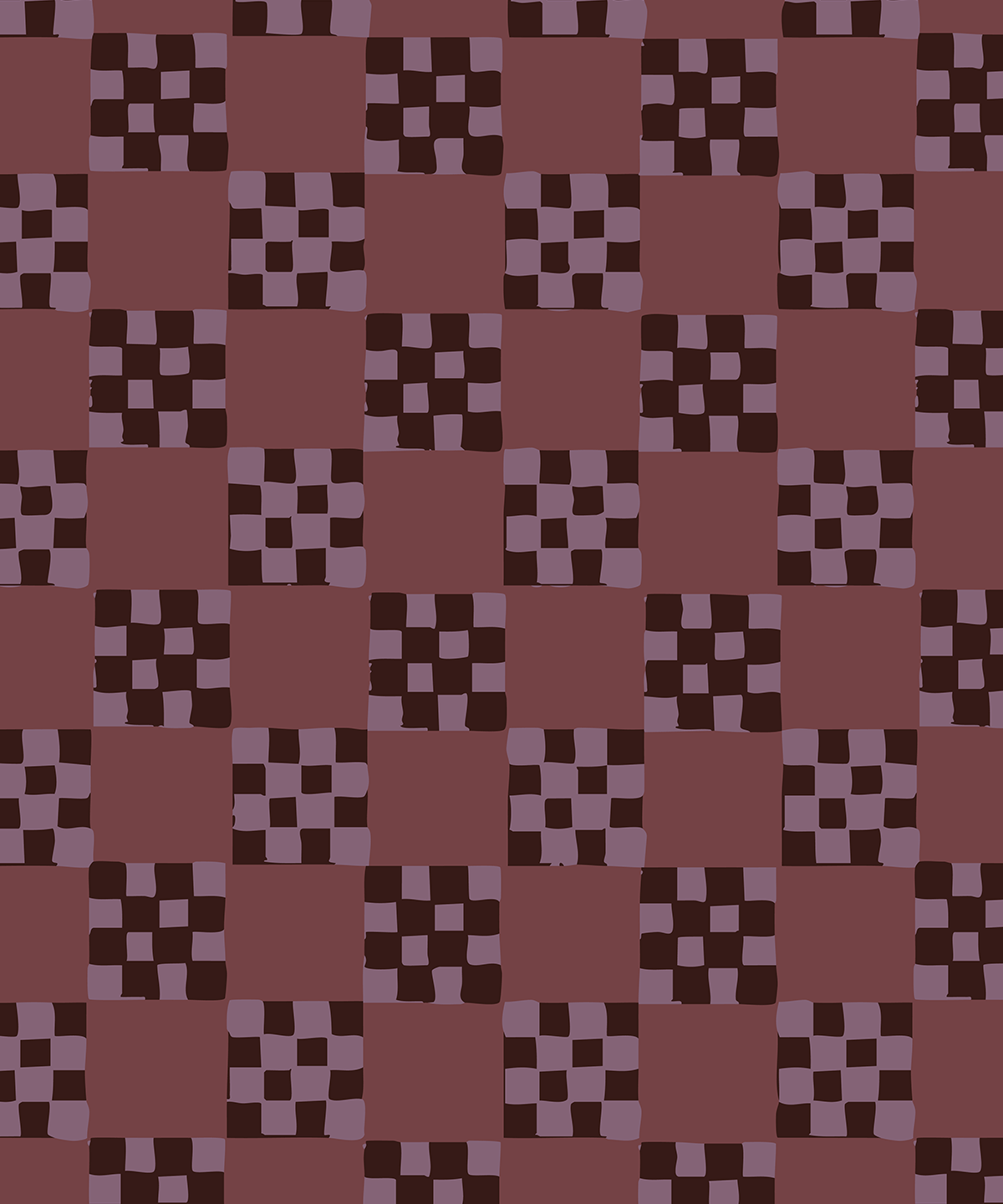 Checkered Quilt Wallpaper, eggplant - mosswell.us