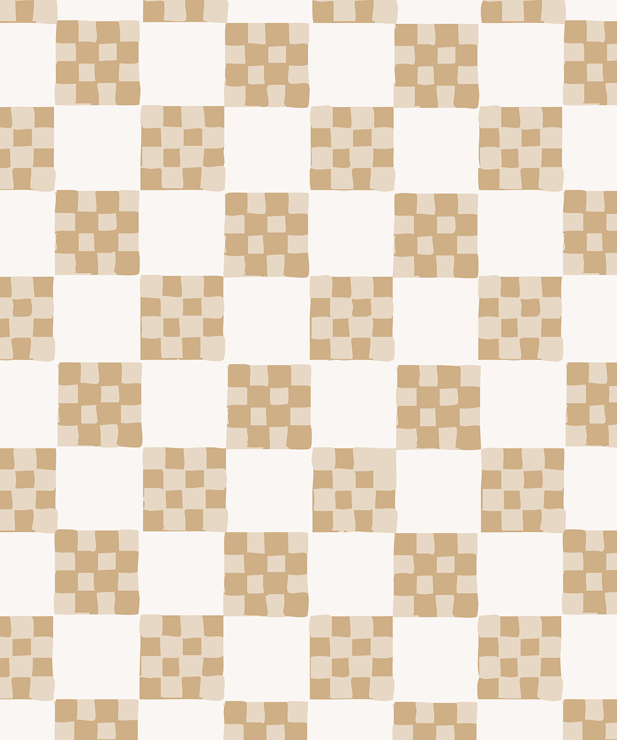 Checkered Quilt Wallpaper, tan and white - mosswell.us