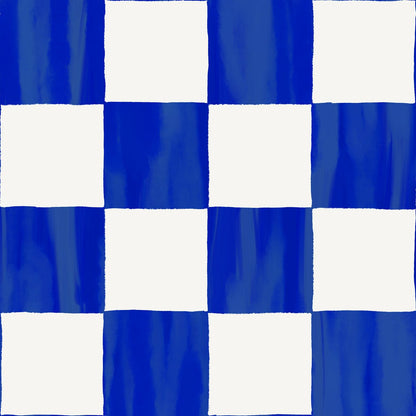 Checkers Wallpaper, cobalt - mosswell.us