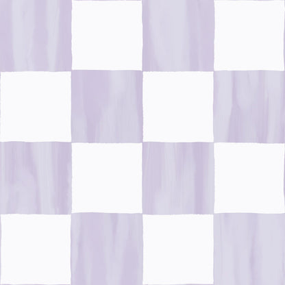 Checkers Wallpaper, lavender - mosswell.us