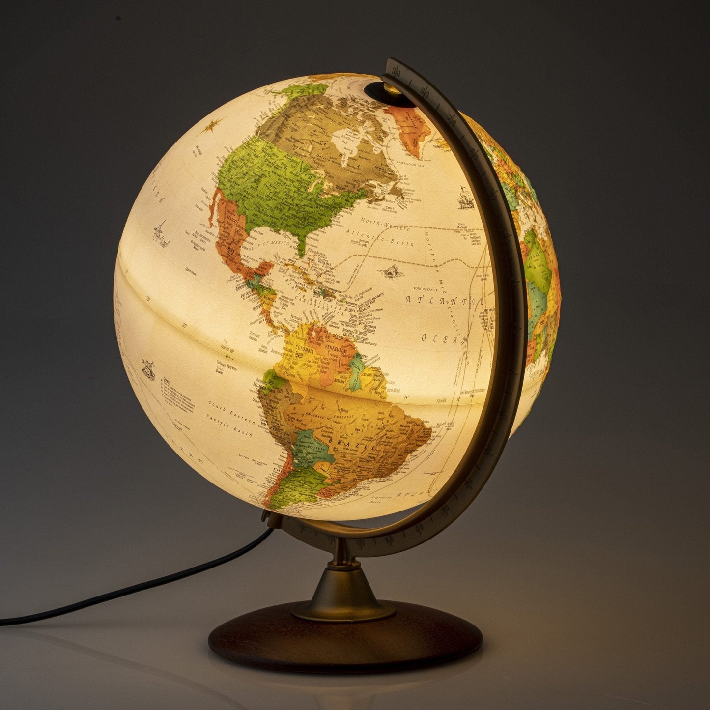 Colombo Raised Relief Globe - mosswell.us