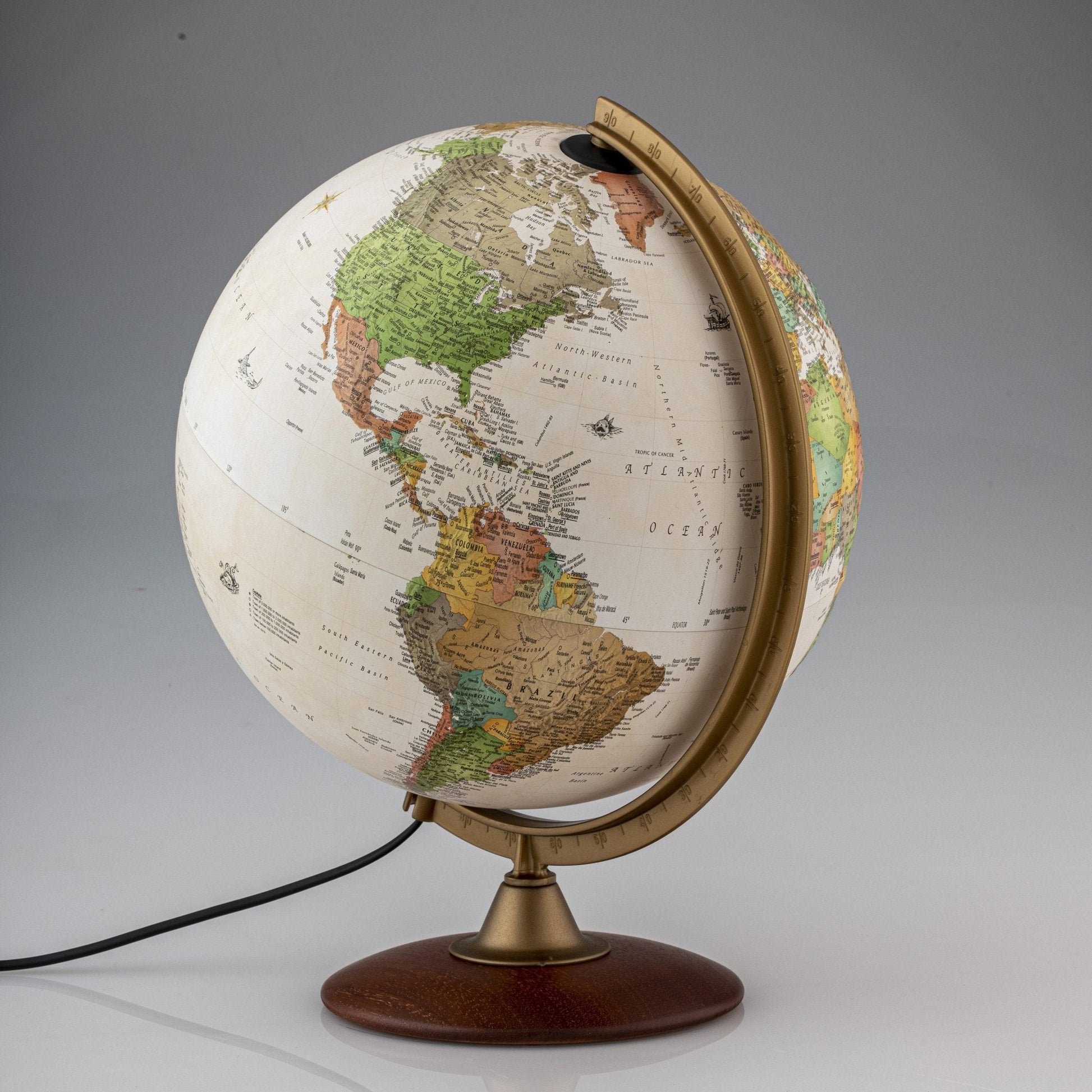 Colombo Raised Relief Globe - mosswell.us