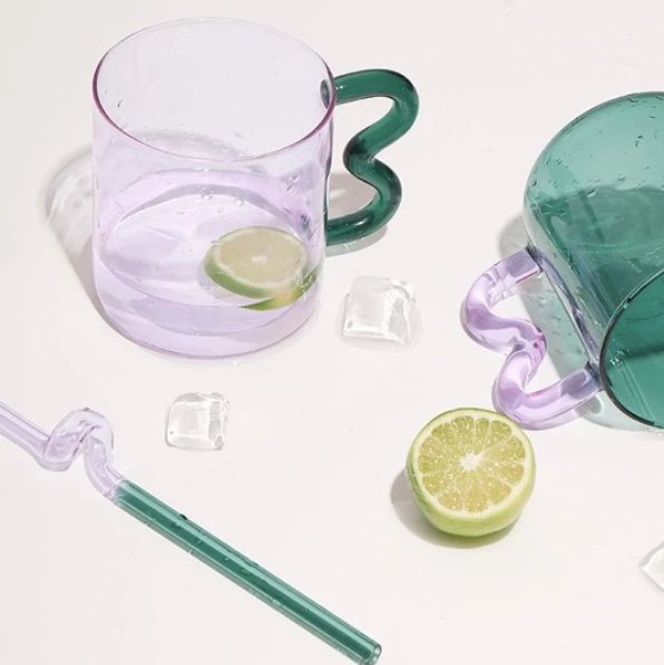 Colorful Ear Glass Mug - mosswell.us