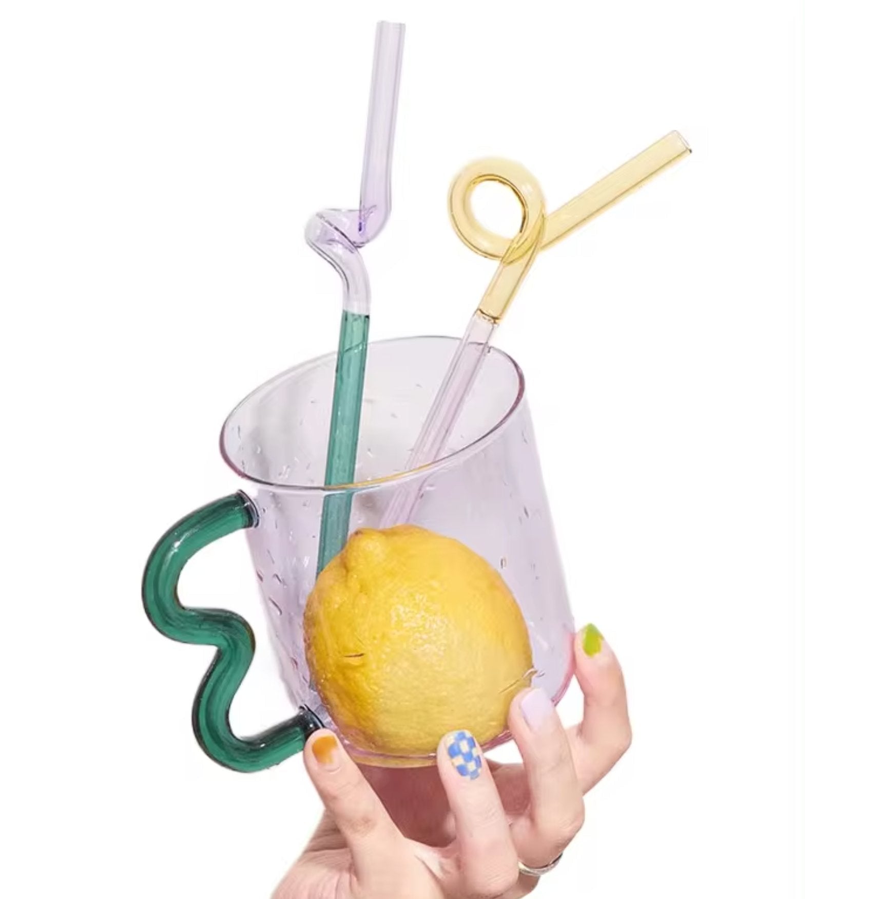 Colorful Ear Glass Mug - mosswell.us