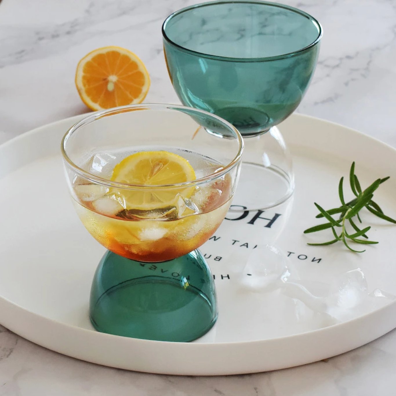 Colorful Glass Ice Cream Cup - mosswell.us