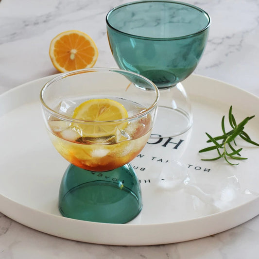 Colorful Glass Ice Cream Cup - mosswell.us