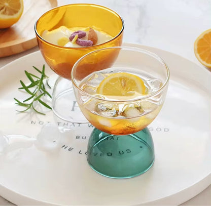 Colorful Glass Ice Cream Cup - mosswell.us