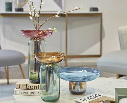 Contemporary Funnel 2 - Piece Vase - mosswell.us