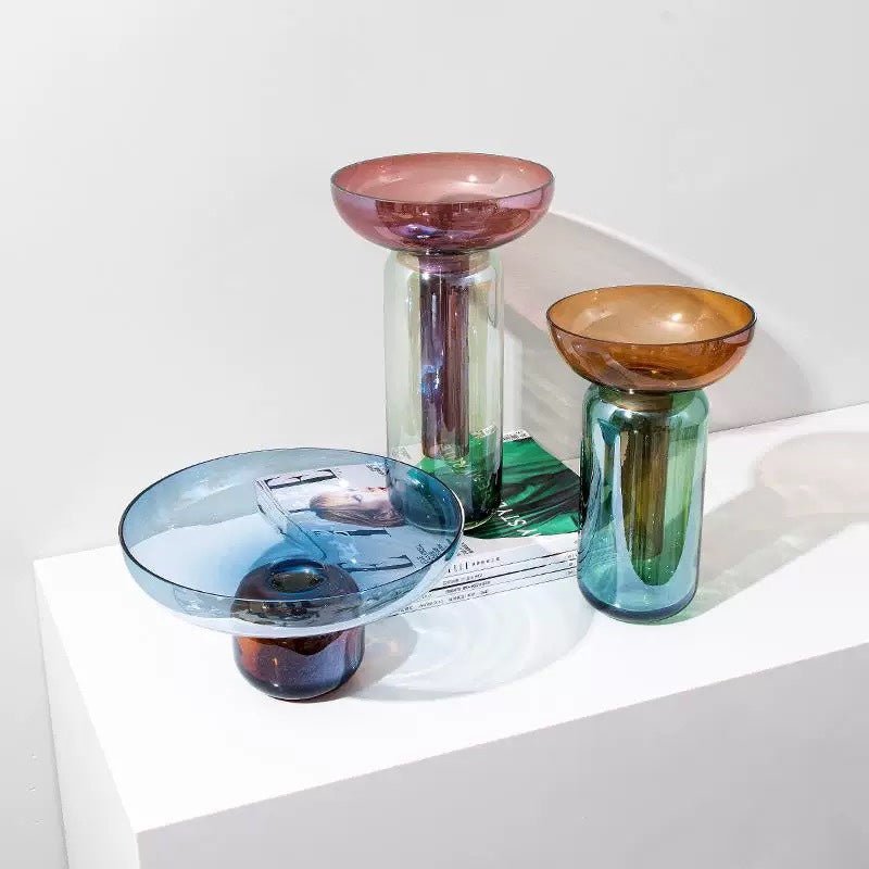 Contemporary Funnel 2 - Piece Vase - mosswell.us