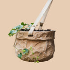 Craft Paper Bag Style Concrete Hanging Pot - mosswell.us