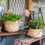 Craft Paper Bag Style Concrete Hanging Pot - mosswell.us