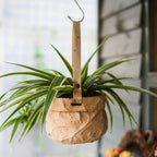 Craft Paper Bag Style Concrete Hanging Pot - mosswell.us