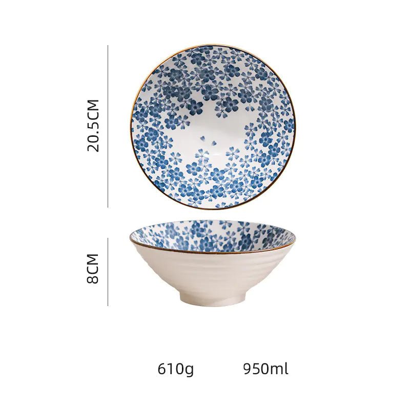 Creative Japanese Ceramic Ancient Style Ramen Bowl - mosswell.us