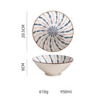 Creative Japanese Ceramic Ancient Style Ramen Bowl - mosswell.us