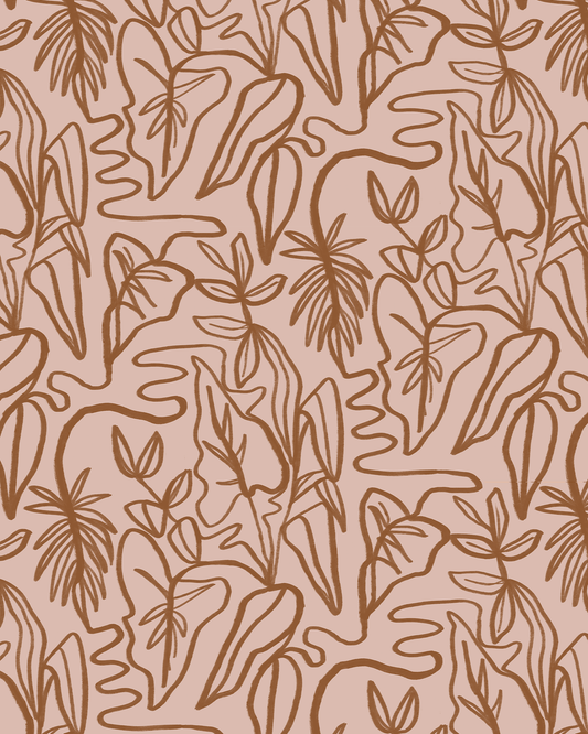 CUSTOM Ink Foliage Wallpaper - The Juice House, Colors 5 - mosswell.us