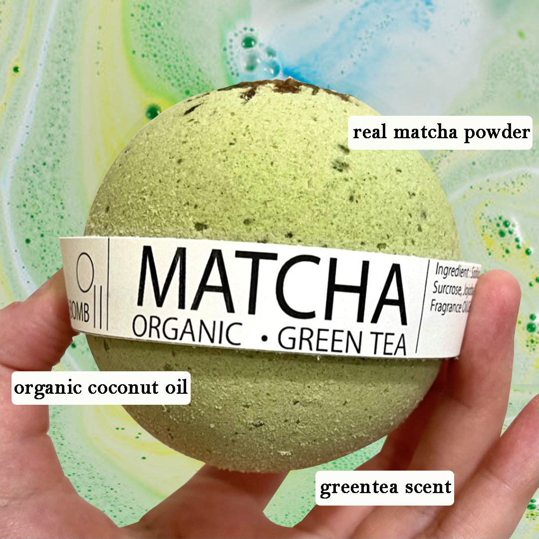 Organic Matcha Greentea Bath Bomb - 8oz